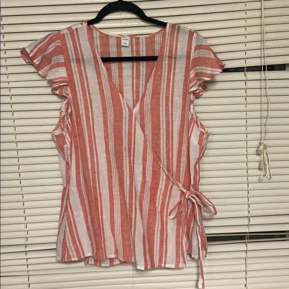 Striped Wrap Top from Old Navy